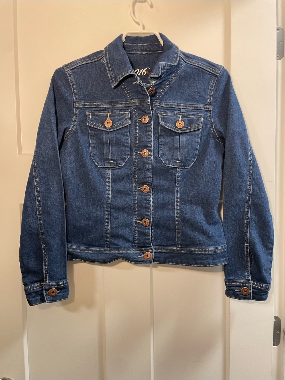 2016 by Parasuco Women's Dark Blue Denim Jacket